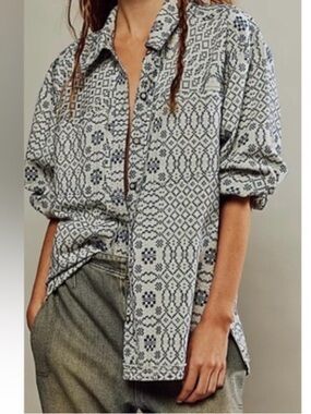 NWT We The Free So long summer jacquard jacket medium